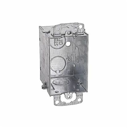 Thomas & Betts Steel City® CDOW Gangable Welded Style Switch Box, Steel, 12.5 cu-in Capacity, 1 Gangs, 1 Outlets, 4 Knockouts